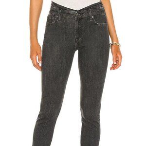 NWT! $218 7 FOR ALL MANKIND Women's High Waist Skinny Trixie‎ Black Jeans
